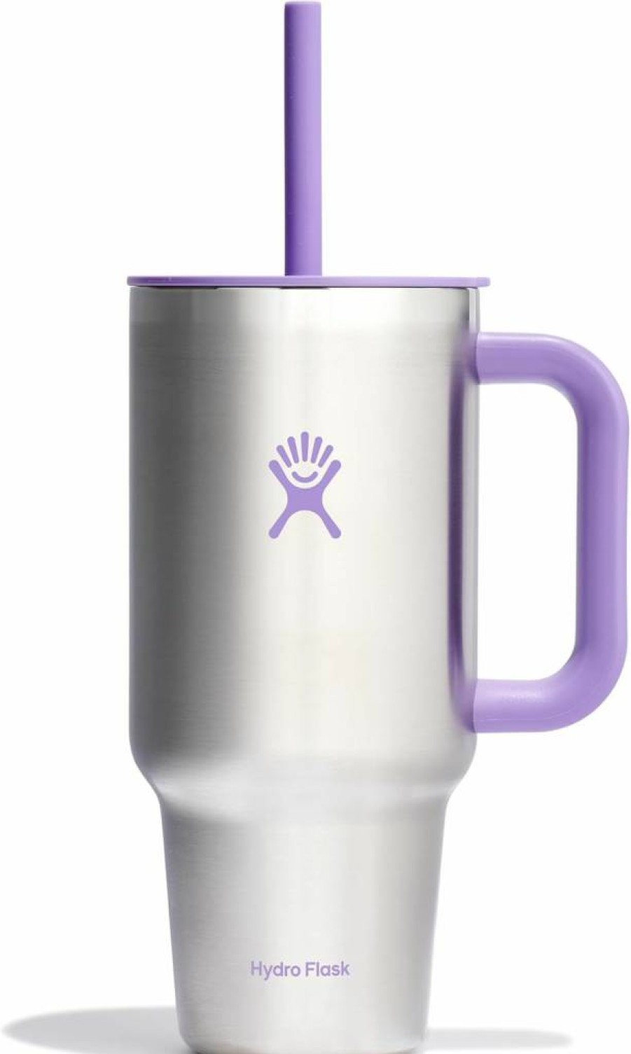 Hydro Flask 24 Oz Insulated Stainless Steel Tumbler with Handle, Leak-Proof Lid and Straw - Black Travel Mug for Hot & Cold Beverages