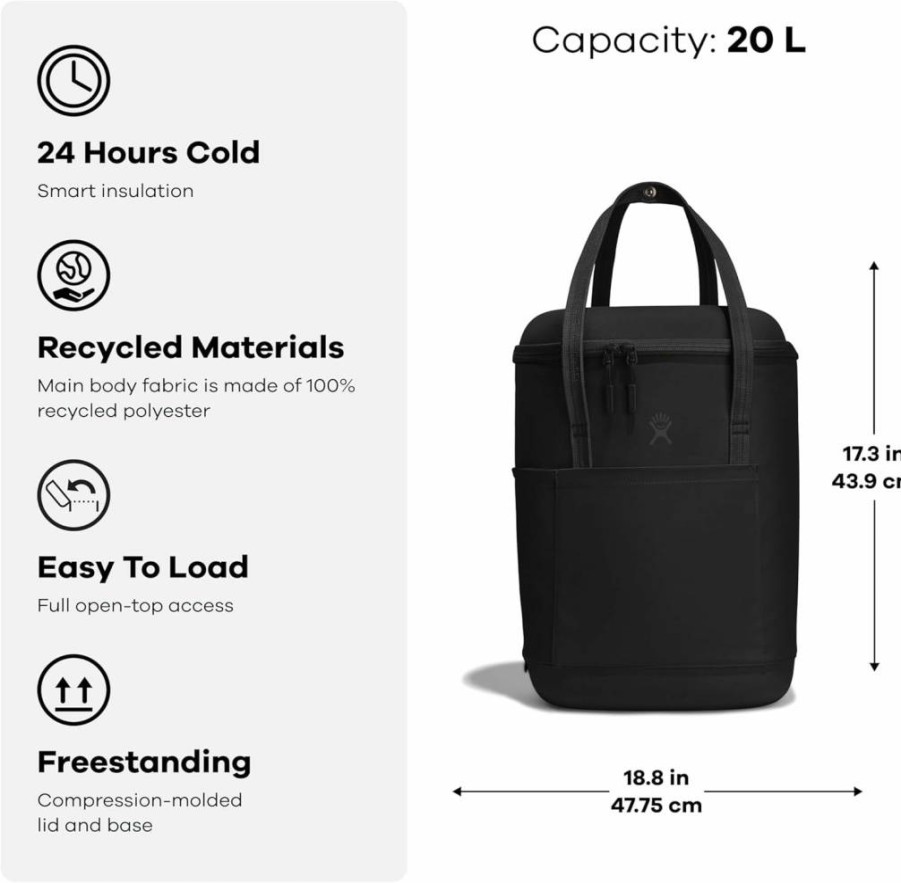 Hydro Flask Insulated Lunch Cooler Bag - 12L Leak-Proof Soft Cooler for Work, Picnics, Beach - Cascade & Surf Blue Colors